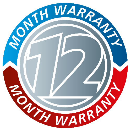12 Month Warranty