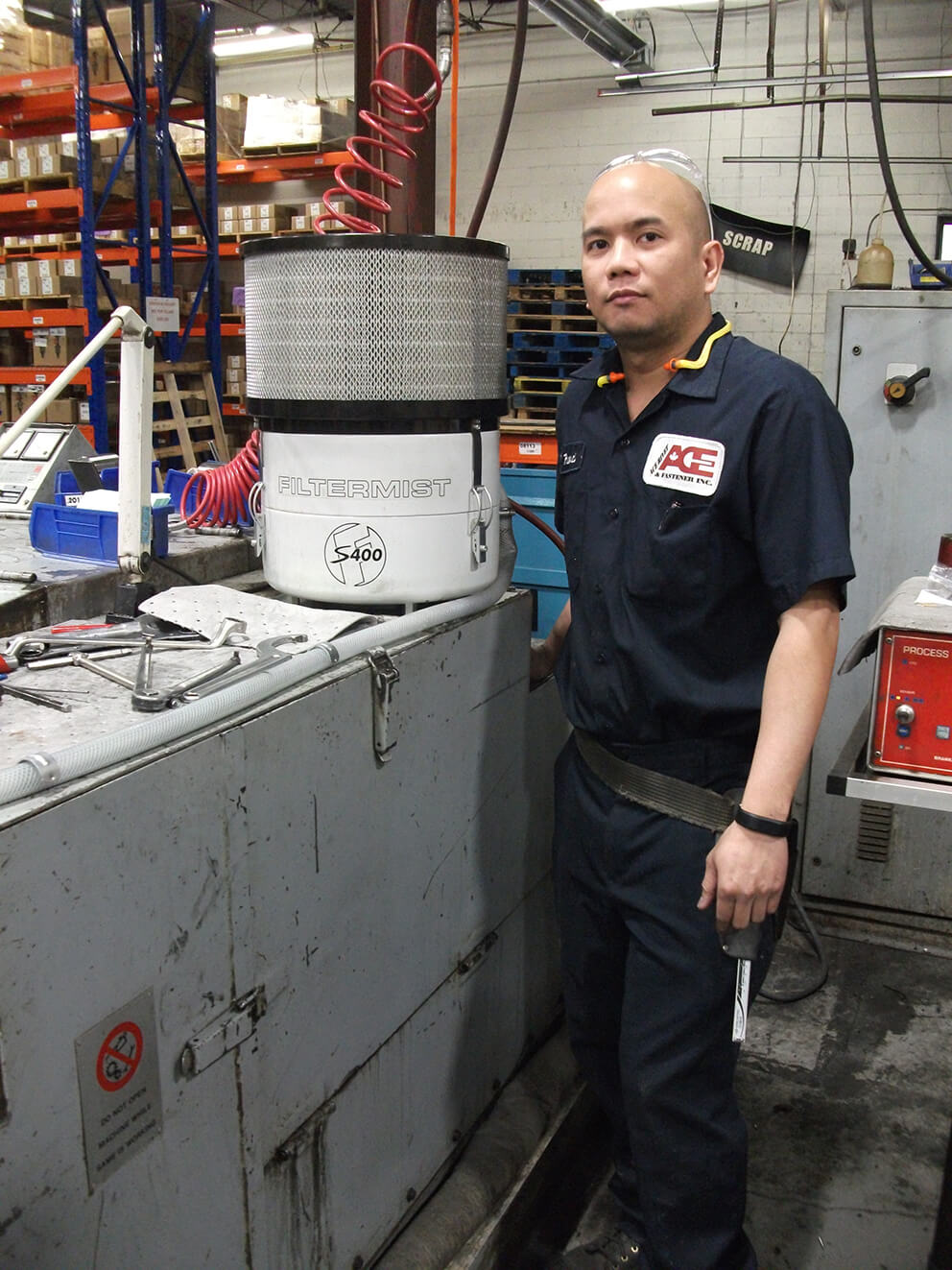 Filtermist S400 oil mist collector ACES it for Canadian customer